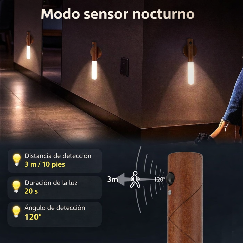 Lámpara led con sensor de movimiento LUMI™
